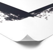  talismanische tijger in zwart Lijst Poster (Hoek)