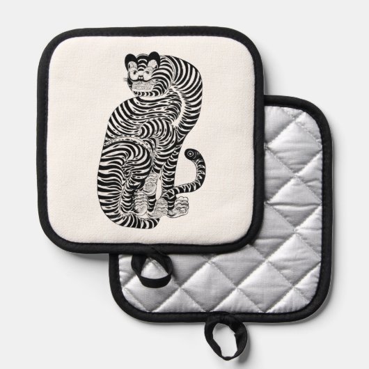  talismanische tijger Small Pannenlap (Voorkant / Achterkant)