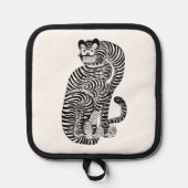  talismanische tijger Small Pannenlap (Voorkant)