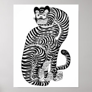 talismanische tijger Small Poster
