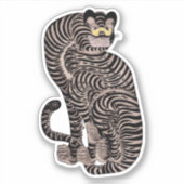 Talismanische tijger sticker (Voorkant)