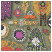 TALISMANS moss green Fabric Stof (Close Up)