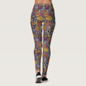 TALISMANS violet blauwe leggings (Achterkant)