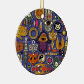 talismans violet blue keramisch ornament (Rechts)