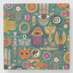 TALISMANS viridian green Onderzetter