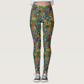 TALISMANS viridian groene leggings (Voorkant)