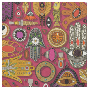 TALISMANS viva magenta Stof