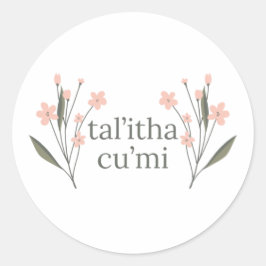 Talitha Cumi Ronde Sticker