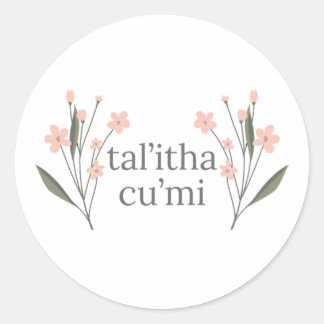 Talitha Cumi Ronde Sticker