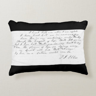 Talitha's Song lyrics Accent Pillow Decoratief Kussen