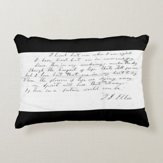 Talitha's Song lyrics Accent Pillow Decoratief Kussen (Voorkant)