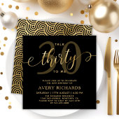 Talk 30 Aan Mij Goud Script 30e Verjaardag Kaart