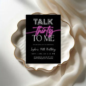 Talk 30 To Me 30th Birthday Kaart