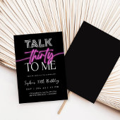 Talk 30 To Me 30th Birthday Kaart