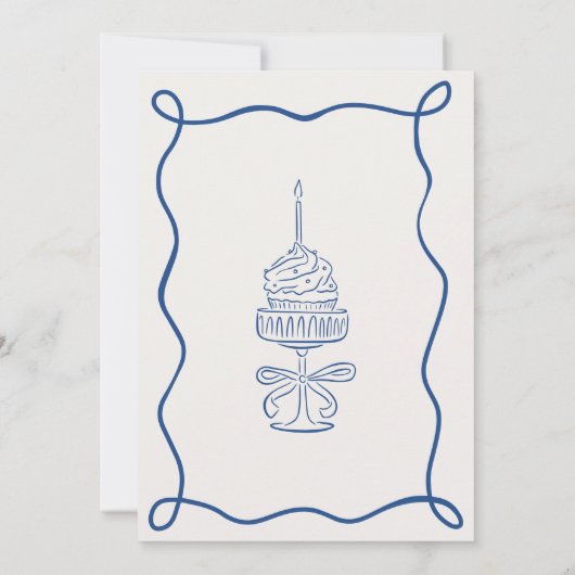 Talk 30 To Me Whimsical Doodle Art 30th Birthday Kaart (Achterkant)