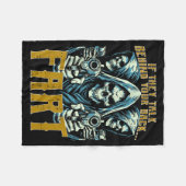 Talk Behind Your Back Fart Skeleton Funny Saying M Fleece Deken (Voorkant (Horizontaal))