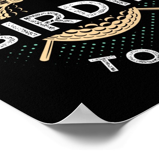 Talk Birdie To Me Funny Golf Player Pun Golfer Poster (Hoek)