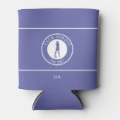 Talk Birdie To Me Golf Funny Female Monogrammed Blikjeskoeler (Voorkant)