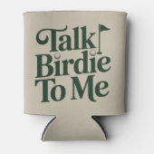 Talk Birdie To Me Golf Funny Girly Golfer Lover Blikjeskoeler (Voorkant)