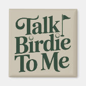 Talk Birdie To Me Golf Funny Girly Golfer Lover Magneet (Voorkant)