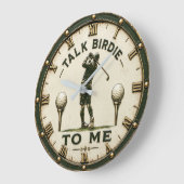 Talk Birdie to Me Golf Grote Klok (Hoek)