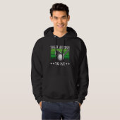 Talk Birdie To Me Golfing Backprint Golf Player Hoodie (Voorkant volledig)