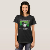 Talk Birdie To Me Golfing  Backprint Golf Player T-shirt (Voorkant volledig)