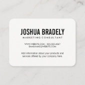 Talk Bubble/Dot Pattern Visitekaartje (Achterkant)