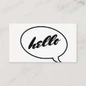 Talk Bubble Visitekaartje (Voorkant)