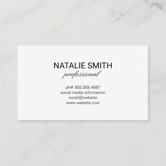 Talk Bubble Visitekaartje (Achterkant)