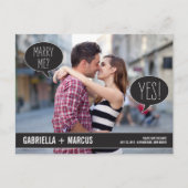 Talk Bubbles Wedding Save the Date Aankondigingskaart (Voorkant)