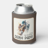 Talk Derby to Me Racehorse Brown Blikjeskoeler (Blikje Voorkant)