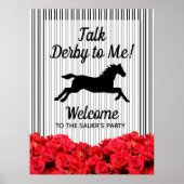Talk Derby to Me Renpaard Welkom Poster (Voorkant)