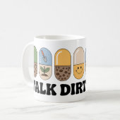 Talk Dirt To Me Mok | Grappige tuinieren koffie (Voorkant links)
