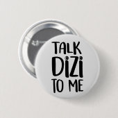 Talk Dizi Bold Grey Button (Voorkant /achterkant)