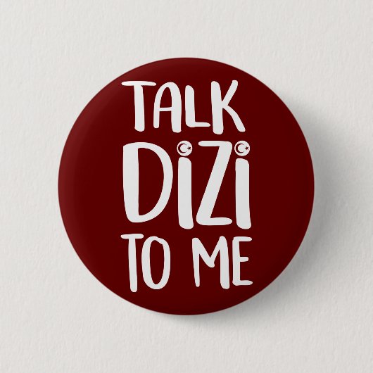Talk Dizi Bold Maroon Button (Voorkant)