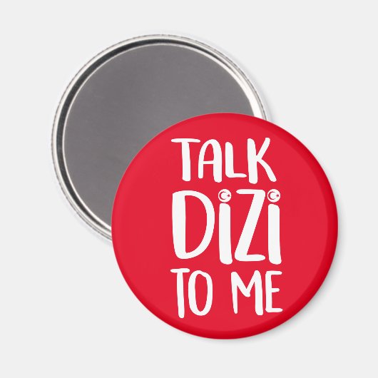 Talk Dizi Bold Red Magnet (Voorkant / Achterkant)