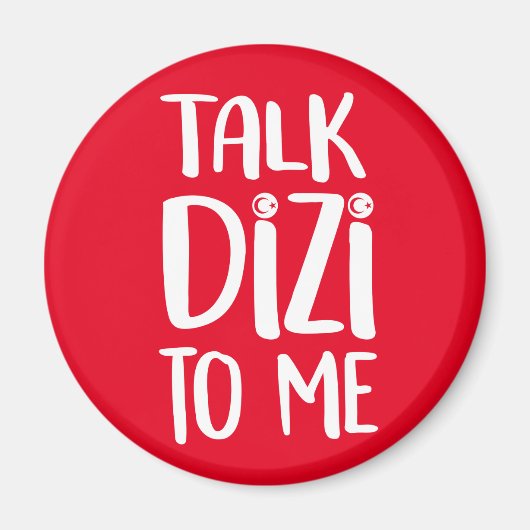 Talk Dizi Bold Red Magnet (Voorkant)