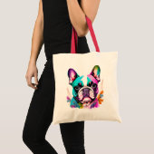 Talk Frenchie to me tote bag (Voorkant (product))