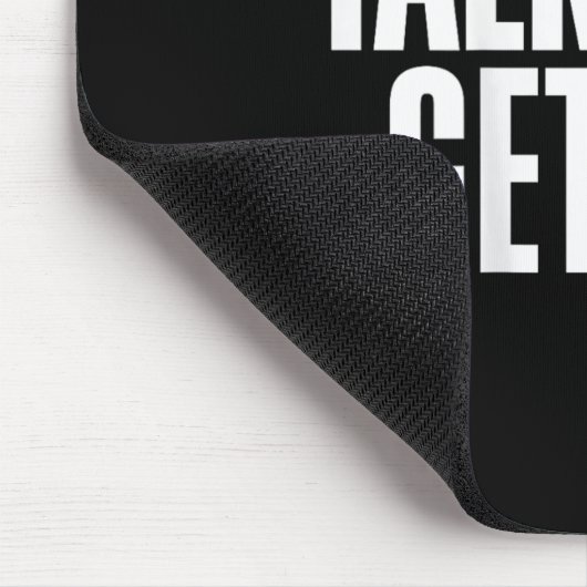 Talk Get Hit Funny Saying Joke  Muismat (Hoek)