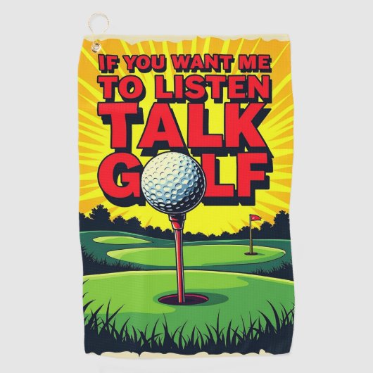 Talk Golf Golfhanddoek (Voorkant)