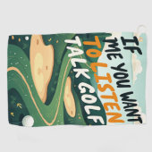 Talk Golf Golfhanddoek (Horizontaal)