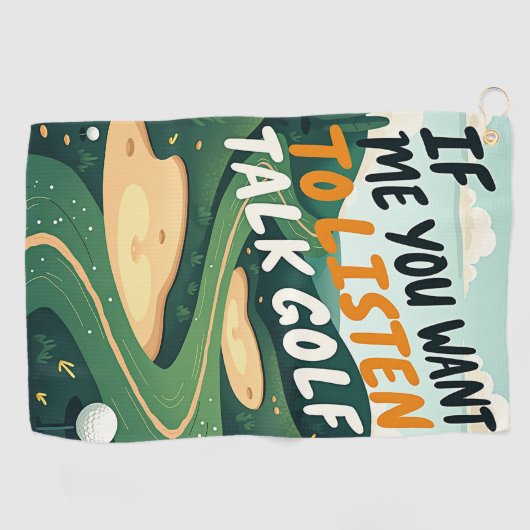 Talk Golf Golfhanddoek (Horizontaal)