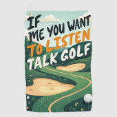 Talk Golf Golfhanddoek (Voorkant)