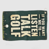 Talk Golf handdoek (Horizontaal)
