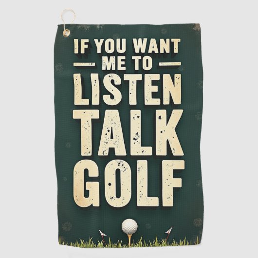 Talk Golf handdoek (Voorkant)