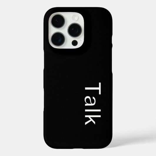 TALK Logo Black Case-Mate iPhone Case (Achterkant)
