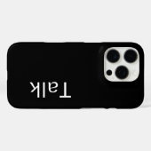 TALK Logo Black Case-Mate iPhone Case (Achterkant (horizontaal))
