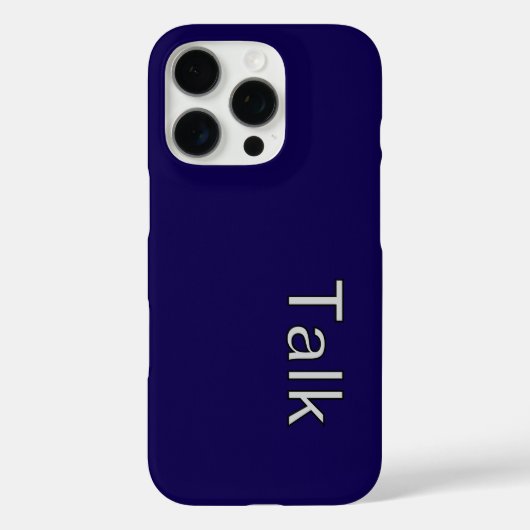 TALK Logo DK Blue Case-Mate iPhone Case (Achterkant)