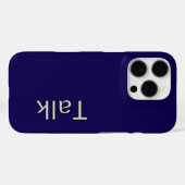 TALK Logo DK Blue Case-Mate iPhone Case (Achterkant (horizontaal))